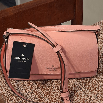 New Kate Spade Grapefruit Sutton Refined Grain Crossbody New With Tags