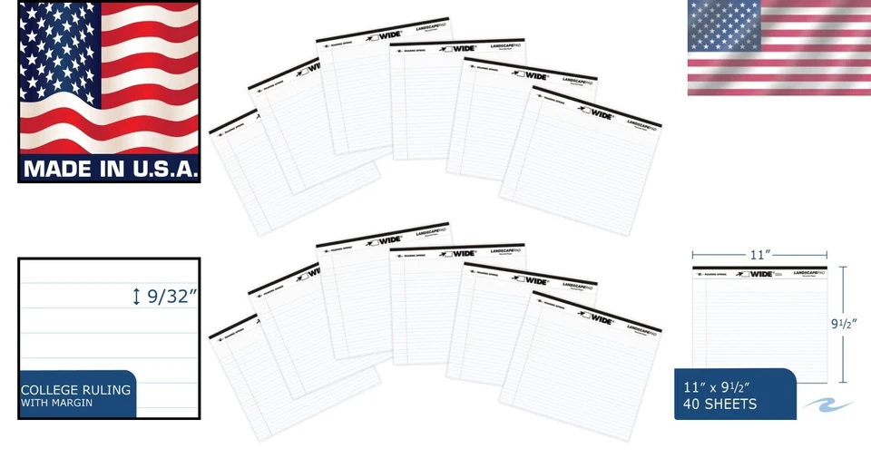 20 lb Recycled White Paper, College Ruled, 40 Sheets - Image 2 of 4