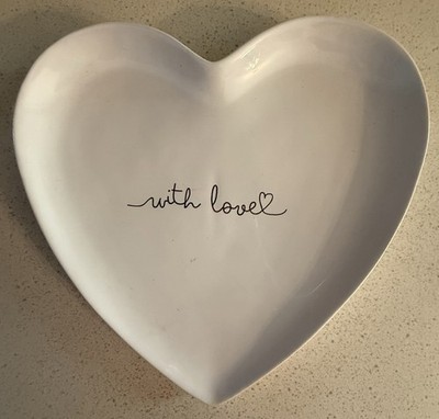 Boltze Home Heart Shaped Plate Decor Plate, New