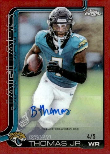 2025 Topps Chrome Brian Thomas Jr. Chrome Autographs (RAW)