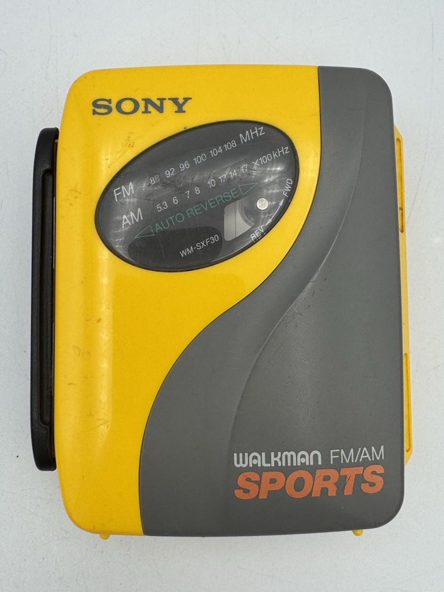 Vintage Sony Walkman Cassette Player and Headphones WM-SXF30 Works