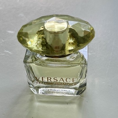 New Versace Yellow Diamond Eau De Toilette .17 oz Mini Splash Italy Travel EDT