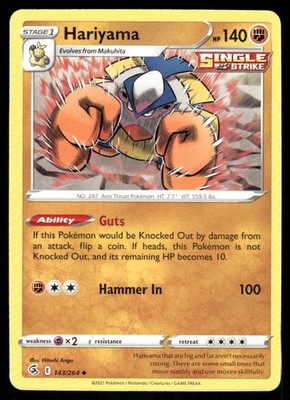 Hariyama 143/264 - Fusion Strike - Uncommon NM