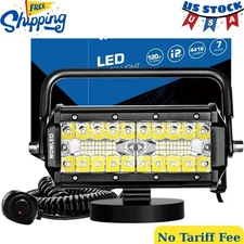 48W Magnetic LED Work Light Bar Portable Truck Off-Road Flood Light Bar Spot