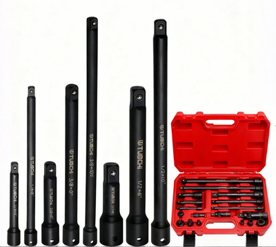 New 18-PCS Drive Tool Accessory Set - 1/4''&3/8''&1/2'' Socket Adapter Extensions