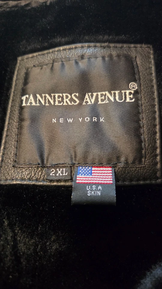 Мужская тяжелая кожа бушлат / куртка длинное пальто со съемной подкладкой - Изображение 2 из 4