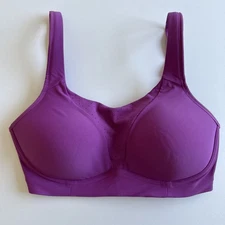 Lululemon Run Times Sports Bra Sz 34 DD Purple Support Fitness Active