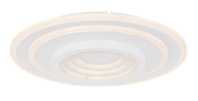 GLOBO Deckenleuchte Wohnzimmer LED Deckenlampe Schlafzimmer Metall weiß 49 cm