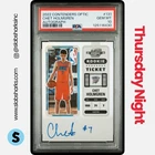 2022 PANINI CONTENDERS OPTIC #131 CHET HOLMGREN RC ROOKIE TICKET AUTO PSA 10