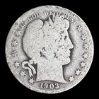 1903 Barber Silver Half Dollar