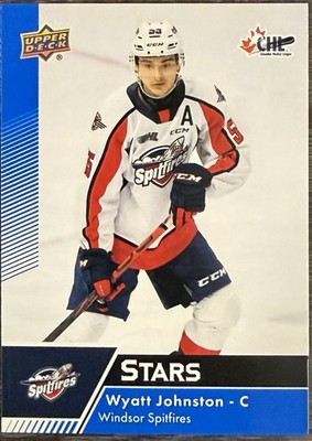 Wyatt Johnston Rookie 2022-23 Upper Deck CHL Stars #316 Blue (RC) Dallas Stars