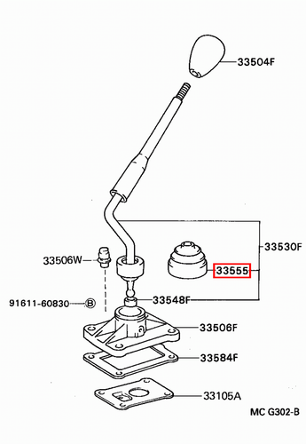 Genuine Hilux LN105 LN100 KZN205 KZN165 KZN130 KDN170 Gear Shift Lever Boot - Picture 15 of 20