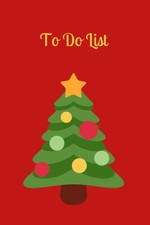 Christmas To Do List Notebook. Christmas Tree Notepad. Organiser and Check List.