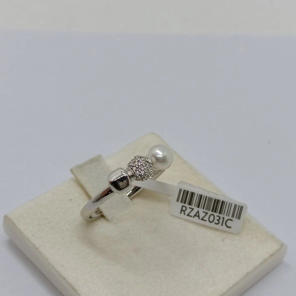 ROSATO GIOIELLI AZZURRA ANELLO DA DONNA IN ARGENTO 925 PERLA E ZIRCONI RZAZ031C - Immagine 3 di 4