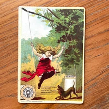 Merrick Thread Girl Swing Dog ~ D H Paul General Store, Urban Pennsylvania