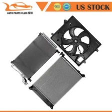 Radiator Condenser Cooling Fan Kit Fit for 2015 2016 2017 Hyundai Sonata