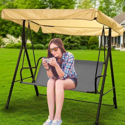 EHRGK Porch Patio Swing Seat Cover,Waterproof Bench Swing Replacement Covers,... - Picture 6 of 7
