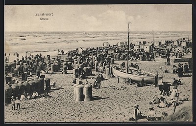 Zandvoort, Strand, Ansichtskarte 1914 