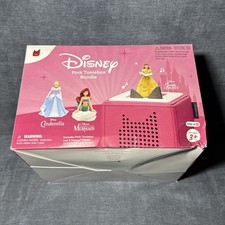 Tonies Disney Belle, Cinderella Ariel Toniebox Audio Player Bundle Sealed