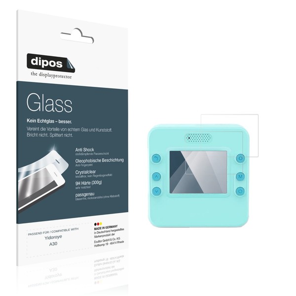 2X Schutzfolie FüR Yidoroye A30 - Anti-Shock 9H Folie Dipos Glass Kunststoffglas-image