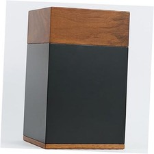 AspenStudio Black Walnut Wooden Cremation Urn for Human Ashes Handcrafted TSA