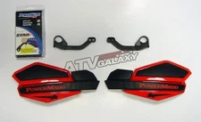 Powermadd Star Series Handguards Black Red Mounting Kit Honda TRX 300EX 300X