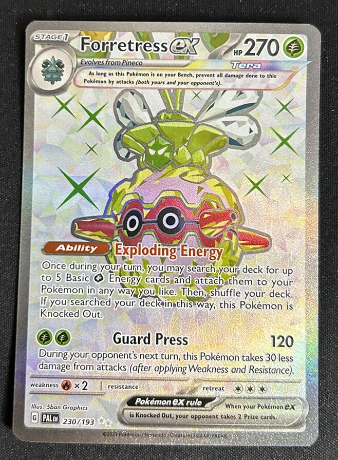 Forretress ex 230/193 Paldea Evolved Ultra Rare Holo Pokemon TCG Card NM