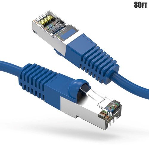20FT-100FT CAT7 RJ45 Network Ethernet Shield Cable SSTP Gold 600MHz Copper Wire - Picture 12 of 13