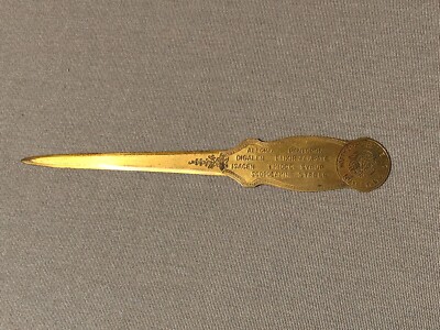 Vtg Hoffmann La Roche Nutley New Jersey Pharmaceutical Advertising Letter Opener