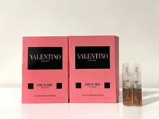 2 Valentino Donna Born in Roma INTENSE Eau De Parfum Sample Spray .04oz 1.2mL Ea