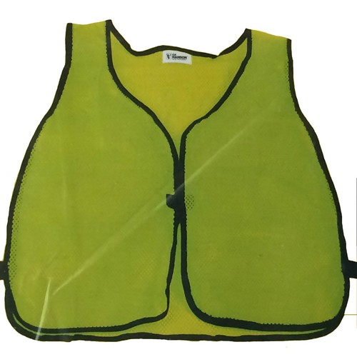 C.H. HANSON, LIME GREEN SAFETY VEST, Comfortable soft mesh with tear-away - Picture 5 of 6