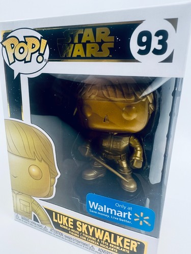 Figurine Funko Pop Luke Skywalker - Gold - Star Wars - #93 (Walmart) - Imagen 2 de 7