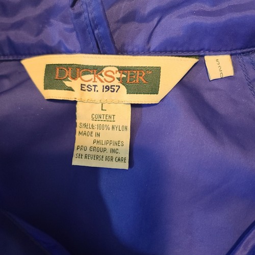 Vintage Duckster Purple Windbreaker, Large - Picture 2 of 5