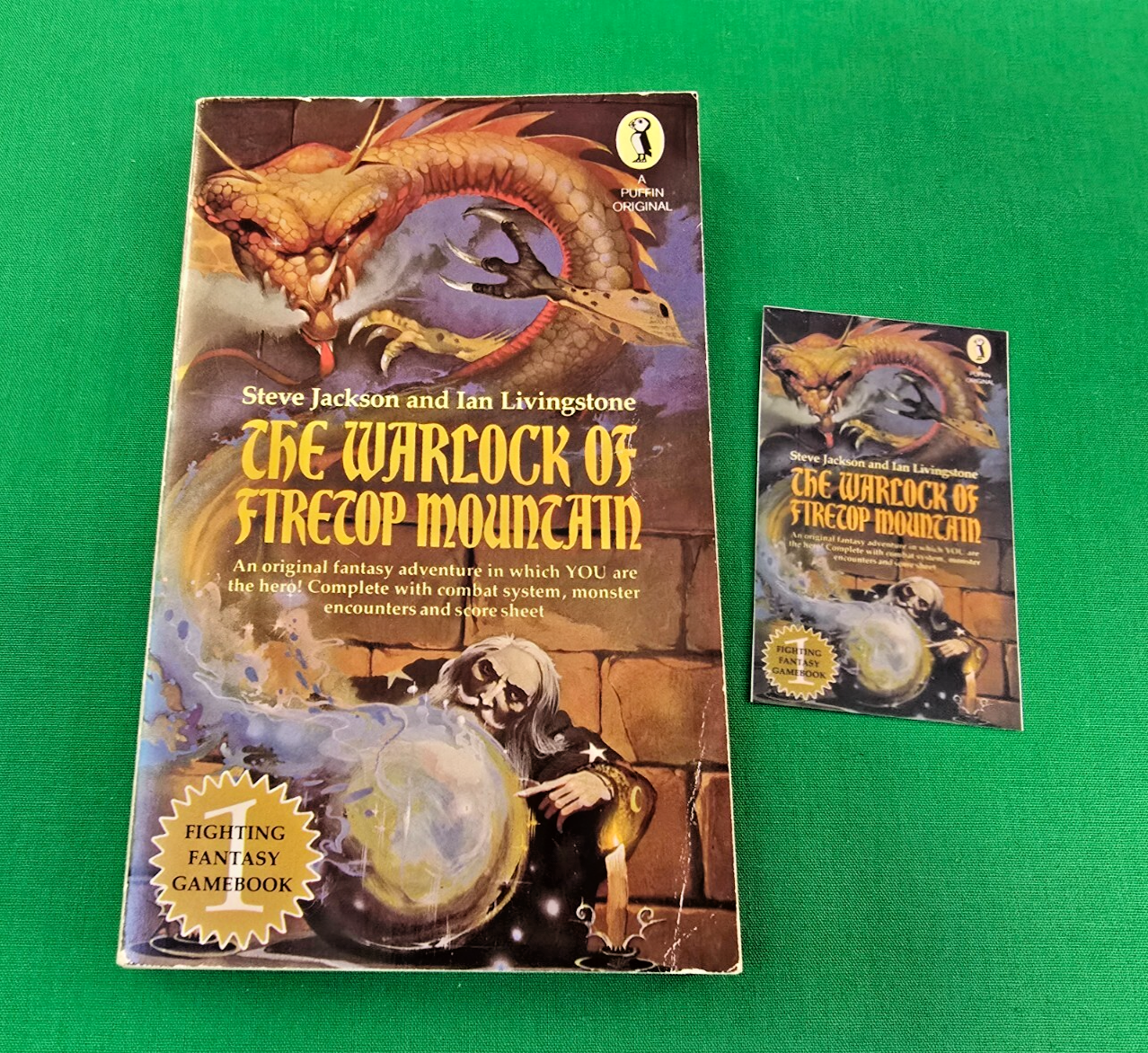 The Warlock of Firetop Mountain **1st/12th EDITION!** Fighting Fantasy Puffin #5