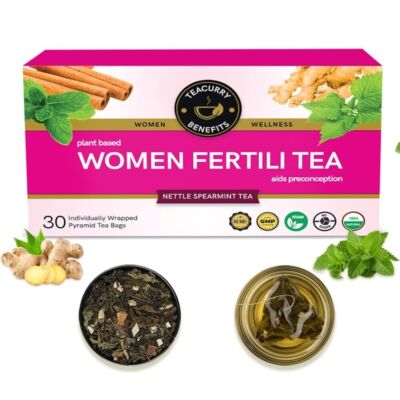TEACURRY Women Support Tea (30 Tea Bags) Helps With Weight Loss, Skin Glow etc
