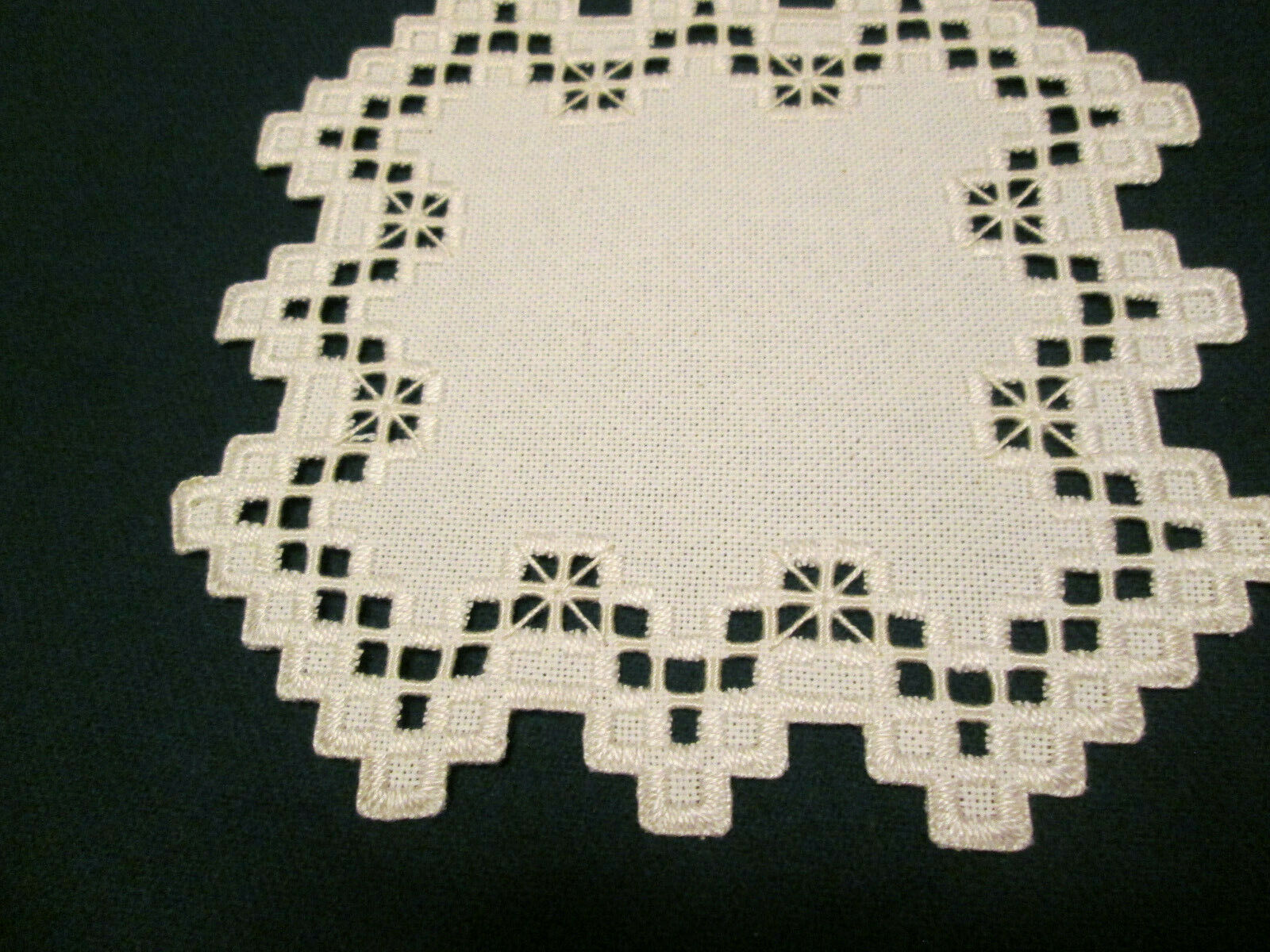 Hardanger Doily Norwegian Embroidery Manufacturer regenerated product Work Free shipping anywhere in the nation Cut Ivory