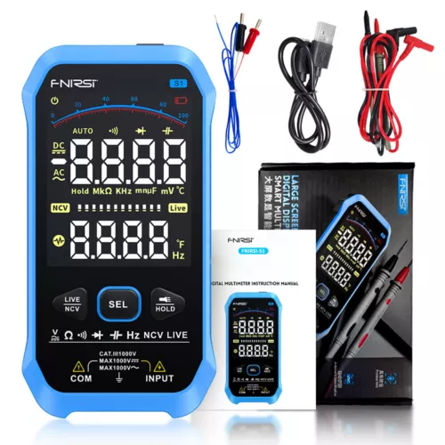 FNIRSI Smart Digital Multimeter 10000 Counts DC AC Current Voltage Meter - Picture 2 of 9