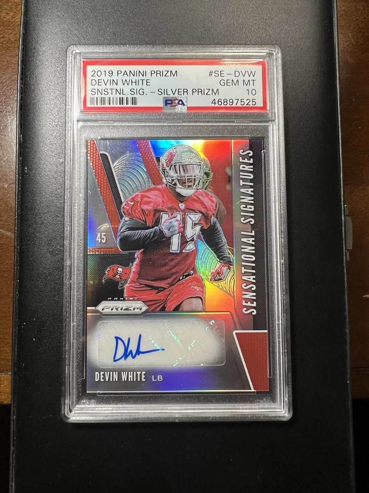 Devin White Panini Prizm Sensational Signatures #SEDVW Base