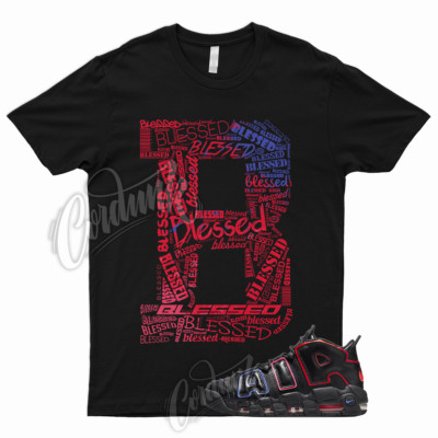 BLESS Shirt to Match Air More Uptempo '96 Electric Racer Blue Hyper Pink Crimson