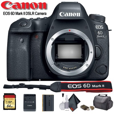 Canon EOS 6D Mark II DSLR Camera (Intl Model) (1897C002) Starter Bundle