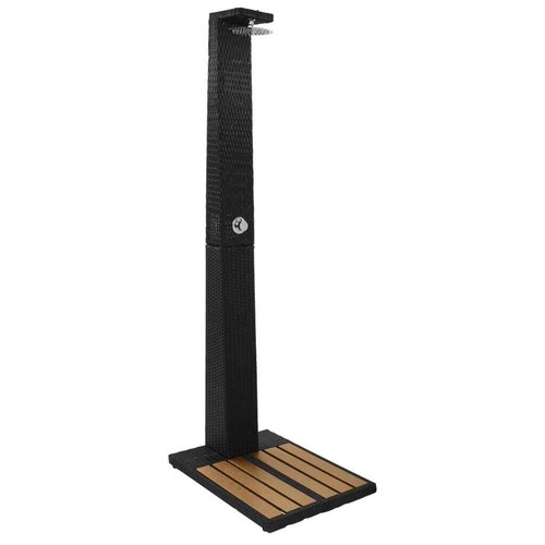 Vidaxl Doccia da Giardino in Polyrattan e WPC