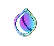 Rainbow Sparkle Cell Phone Ring Stand Holder,Glitter Bling Bling Rainbow Ring...