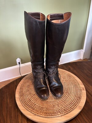 E. Vogel Custom Made Riding Boots Women's 6 (see msmts) With Boot Bag Vintage
