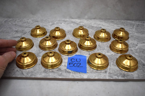 Group of 14 Older Candelabra Drip Plates, 2" Diameter Cups (CU502) chalice co - Picture 4 of 8