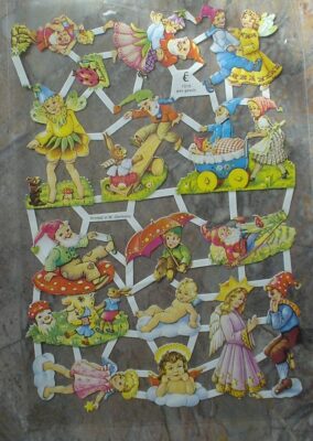 Oblate W-Germany ef 7010 SONDEREDITION Kinder Engel Zwerge Scrap E.Freihoff OVP