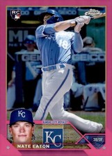 2023 Topps Chrome Pink Refractor - #96 Nate Eaton (RC)