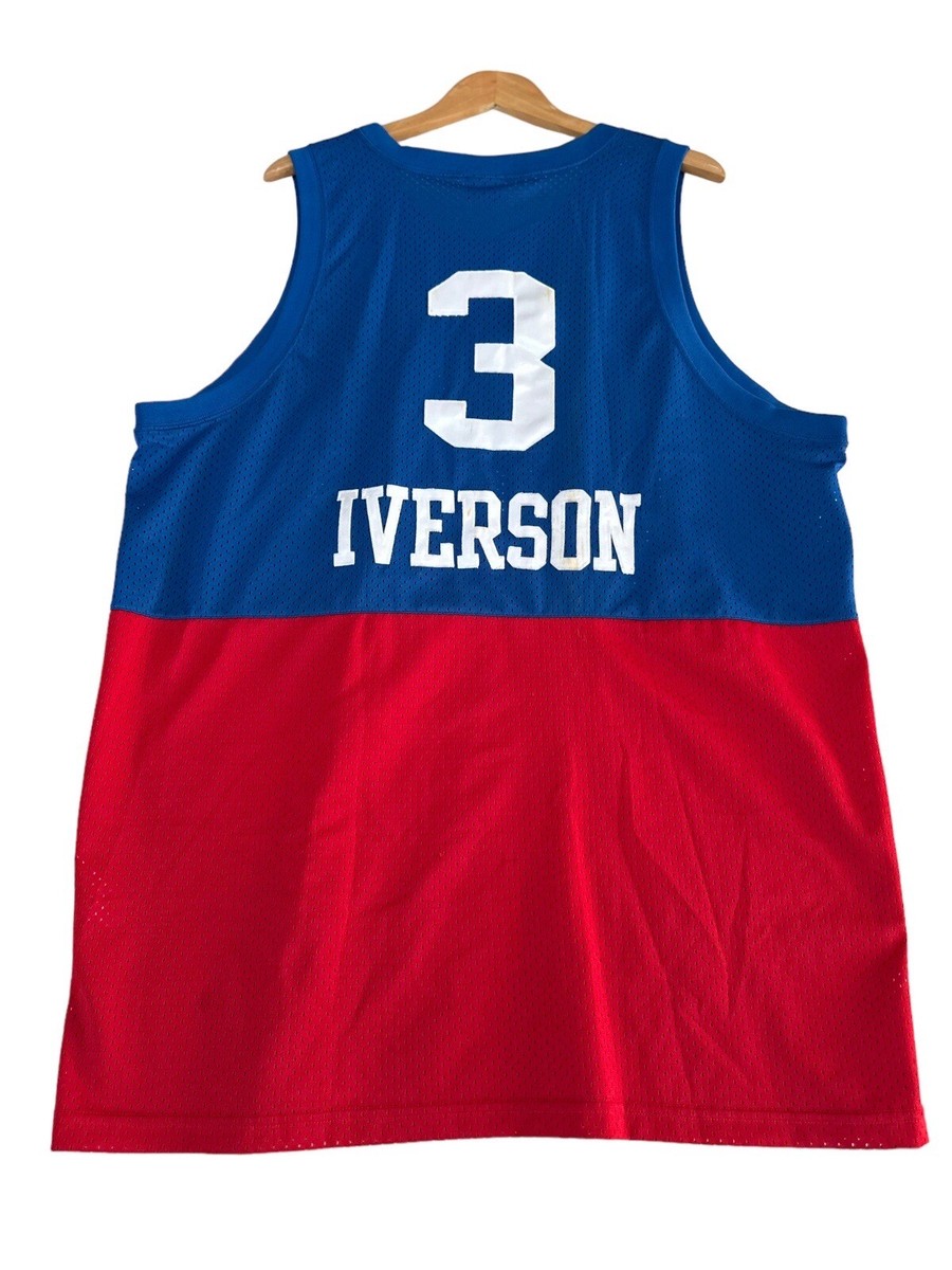 Vintage Nike Allen Iverson #3 Philadelphia 76ers Blue Red