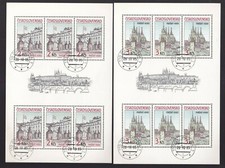Czechoslovakia 1985 Prague Castle S. CPL. Used In Mini Sheets (Cod.5688)