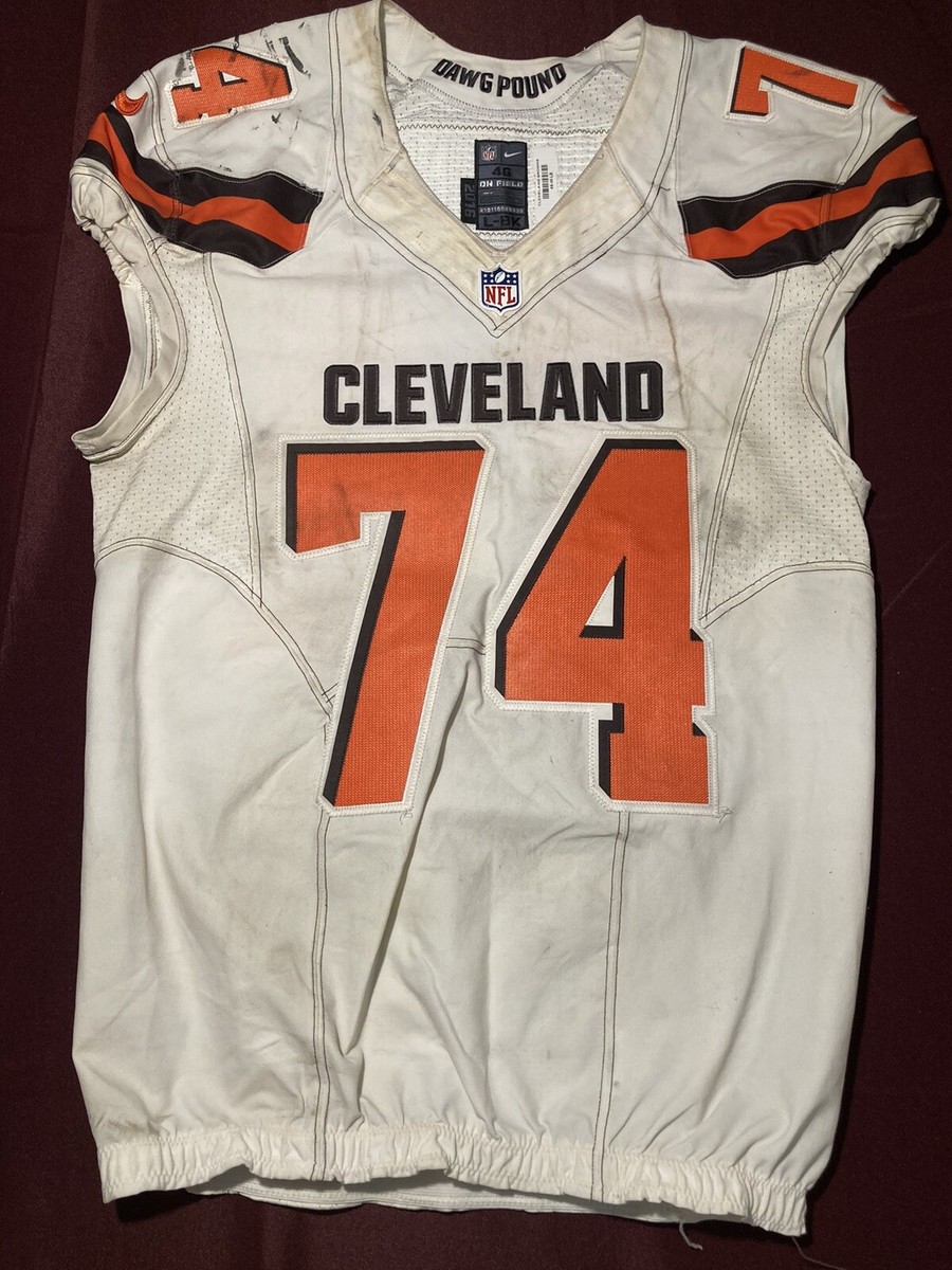 Cam Erving Cleveland Browns NFL Game Used Worn Jersey 9/11/16 vs
