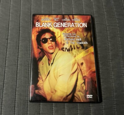 Blank Generation (DVD, 1980) Richard Hell Voidoids Andy Warhol Excellent